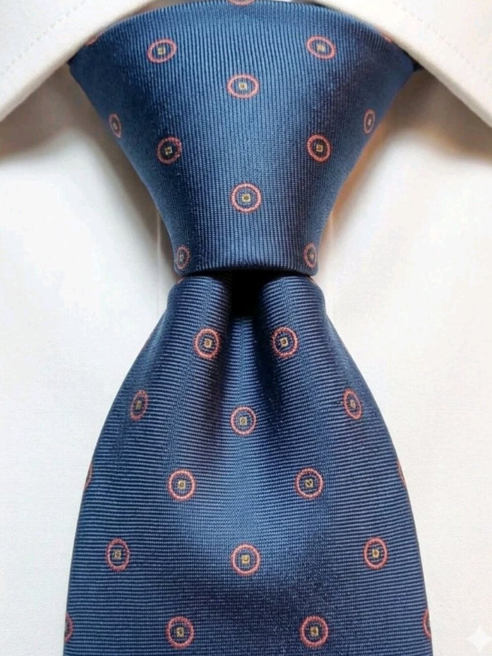 GEOFFREY BEENE Vtg 1980s Italian Silk Tie Academia Foulard Medallion Made in USA
